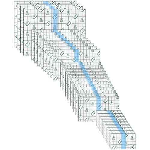 BBTO 100 Stück Transparente dehnbare Klebeverbände, wasserdichte klare Pflaster, Schutzfolie für Dusche (3, 5, 6, 8 Zoll)