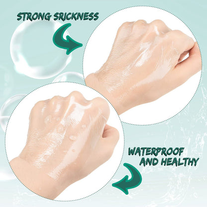 BBTO 100 Stück Transparente dehnbare Klebeverbände, wasserdichte klare Pflaster, Schutzfolie für Dusche (3, 5, 6, 8 Zoll)