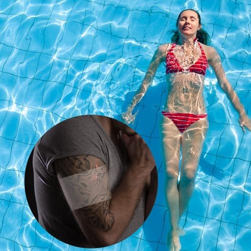 BBTO 100 Stück Transparente Stretch-Klebebandagen, wasserdichte klare Pflasterabdeckungen, Schutzfolie für Dusche (3,4,6,8 Zoll)
