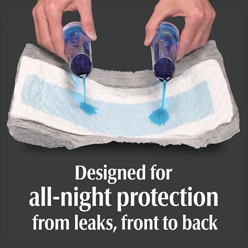 Depend Night Defense Inkontinenzslip für Männer, Nachteinlage, Extra Large, Grau, 12 Stück