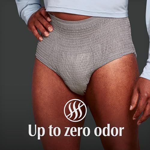Depend Night Defense Inkontinenzslip für Männer, Nachteinlage, Extra Large, Grau, 12 Stück