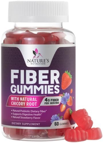 Ballaststoff-Gummibärchen für Erwachsene - 4g lösliche Ballaststoffe pro Portion - Pflanzliches Präbiotikum für Verdauungsgesundheit, Darmgesundheit & regelmäßige Verdauung - Vegan - Leckerer Beerengeschmack - 60 Stück