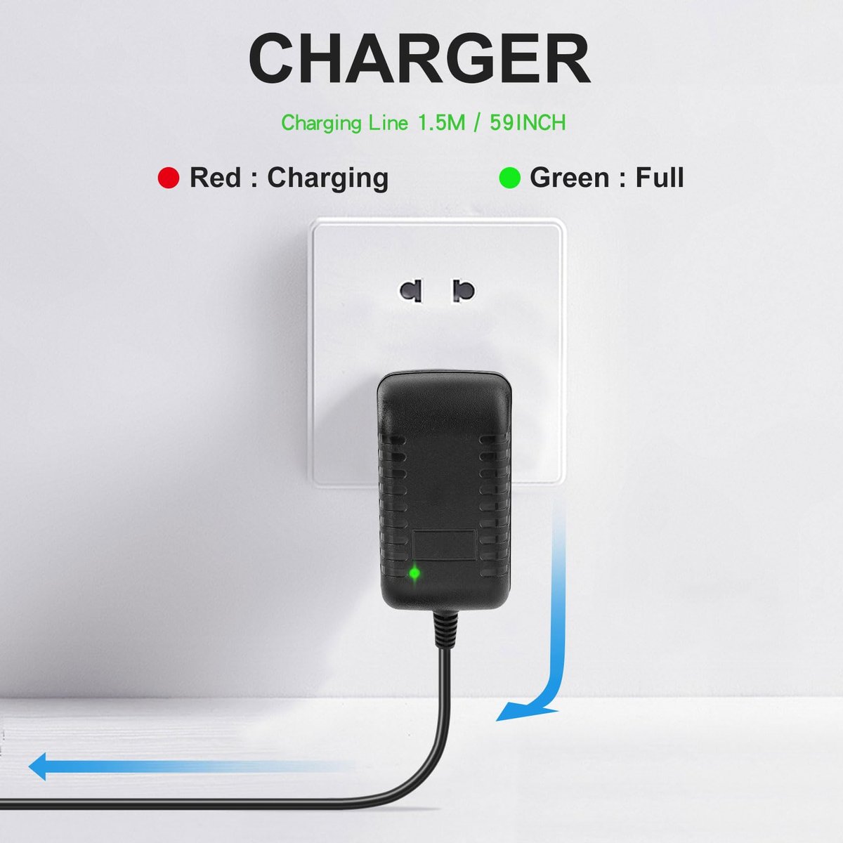 YDRANT Massage Gun Charger 24V ~ 25.2V 1A Netzteil für Massagepistolen