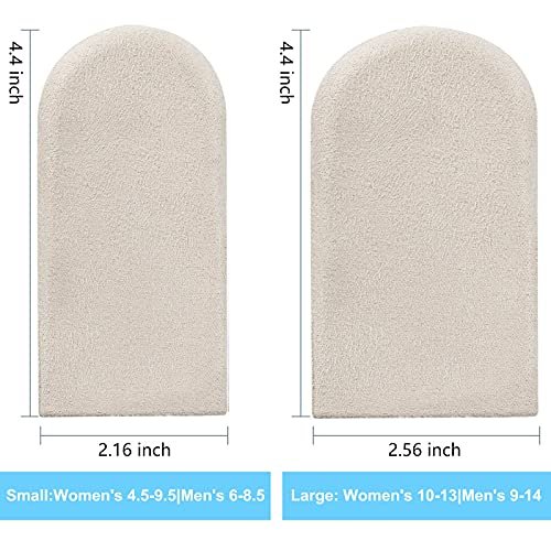 Verstellbare orthopädische Fersenerhöhungseinlagen, 1/4" bis 1" Gel-Fersenpolster, Höhenverstellbare Einlegesohle für Beinlängendifferenzen, Fersensporn, Fersenschmerzen, Sportverletzungen und Achillessehnenentzündung (4 Schichten), Klein