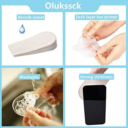 Verstellbare orthopädische Fersenerhöhungseinlagen, 1/4" bis 1" Gel-Fersenpolster, Höhenverstellbare Einlegesohle für Beinlängendifferenzen, Fersensporn, Fersenschmerzen, Sportverletzungen und Achillessehnenentzündung (4 Schichten), Klein