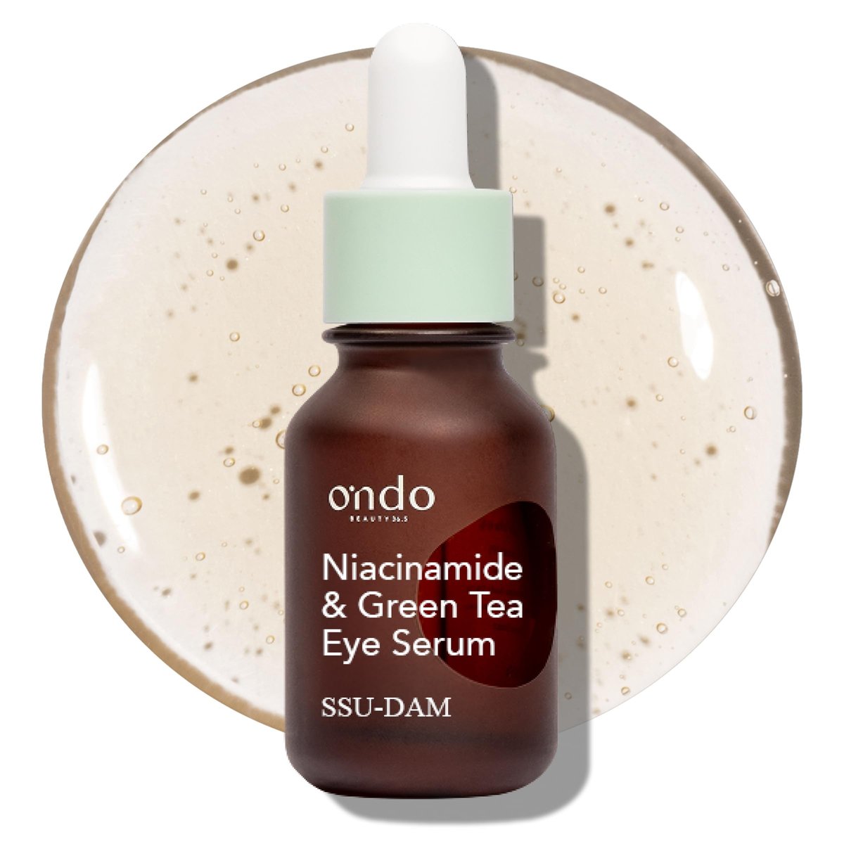 Ondo Beauty 36.5 Niacinamid & Grüner Tee Augenserum – Helle und beruhigende Augenpflege gegen Zeichen der Hautalterung, dunkle Augenringe und Trockenheit | Koreanische vegane Hautpflege | 0,52 fl.oz.