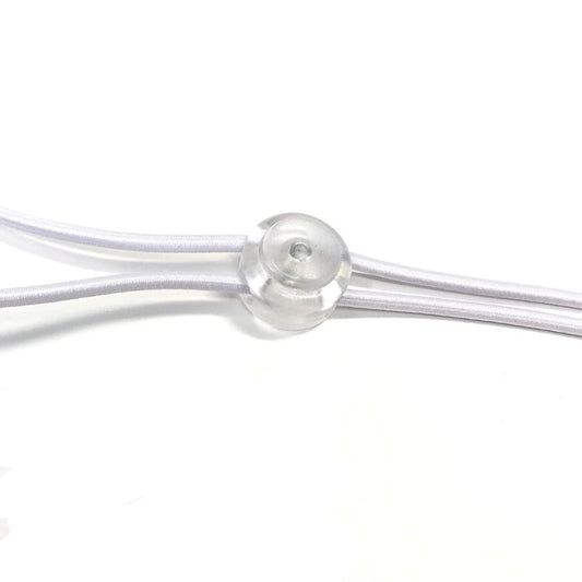 Active Hands 1-Up Einhand-Haargummi (Weiß/Transparent) 3er-Pack