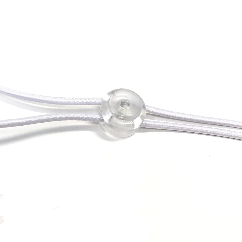 Active Hands 1-Up Einhand-Haargummi (Weiß/Transparent) 3er-Pack