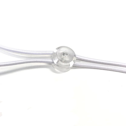 Active Hands 1-Up Einhand-Haargummi (Weiß/Transparent) 3er-Pack
