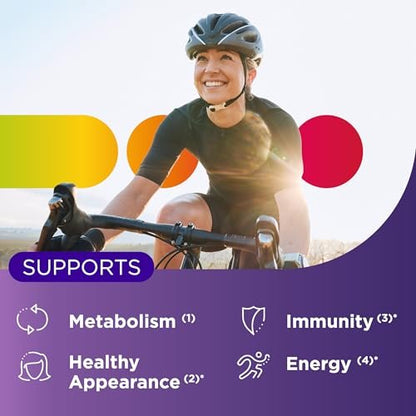 Centrum Multivitamin für Frauen – Multivitamin-/Mineralstoffpräparat mit Eisen, Vitamin D3, B-Vitaminen und Antioxidantien Vitamin C und E, glutenfrei, ohne Gentechnik – 65 Tabletten