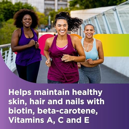 Centrum Multivitamin für Frauen – Multivitamin-/Mineralstoffpräparat mit Eisen, Vitamin D3, B-Vitaminen und Antioxidantien Vitamin C und E, glutenfrei, ohne Gentechnik – 65 Tabletten