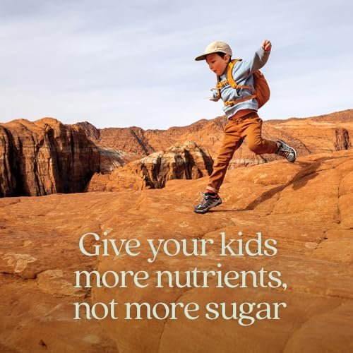 New Chapter Kinder-Multivitamin Gummibärchen - 65% weniger Zucker, mit Vitamin C, D3 & Zink, Nicht-GVO, Glutenfrei, Beeren-Zitrus, 60 Stück