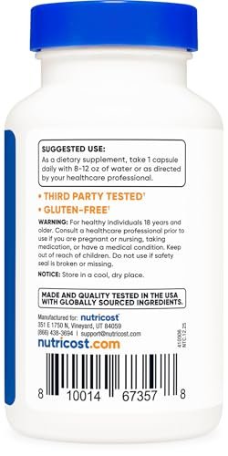 Nutricost Dong Quai 565mg, 240 Kapseln (Angelica Sinensis) – Vegetarische Kapseln, Non-GMO, Glutenfrei