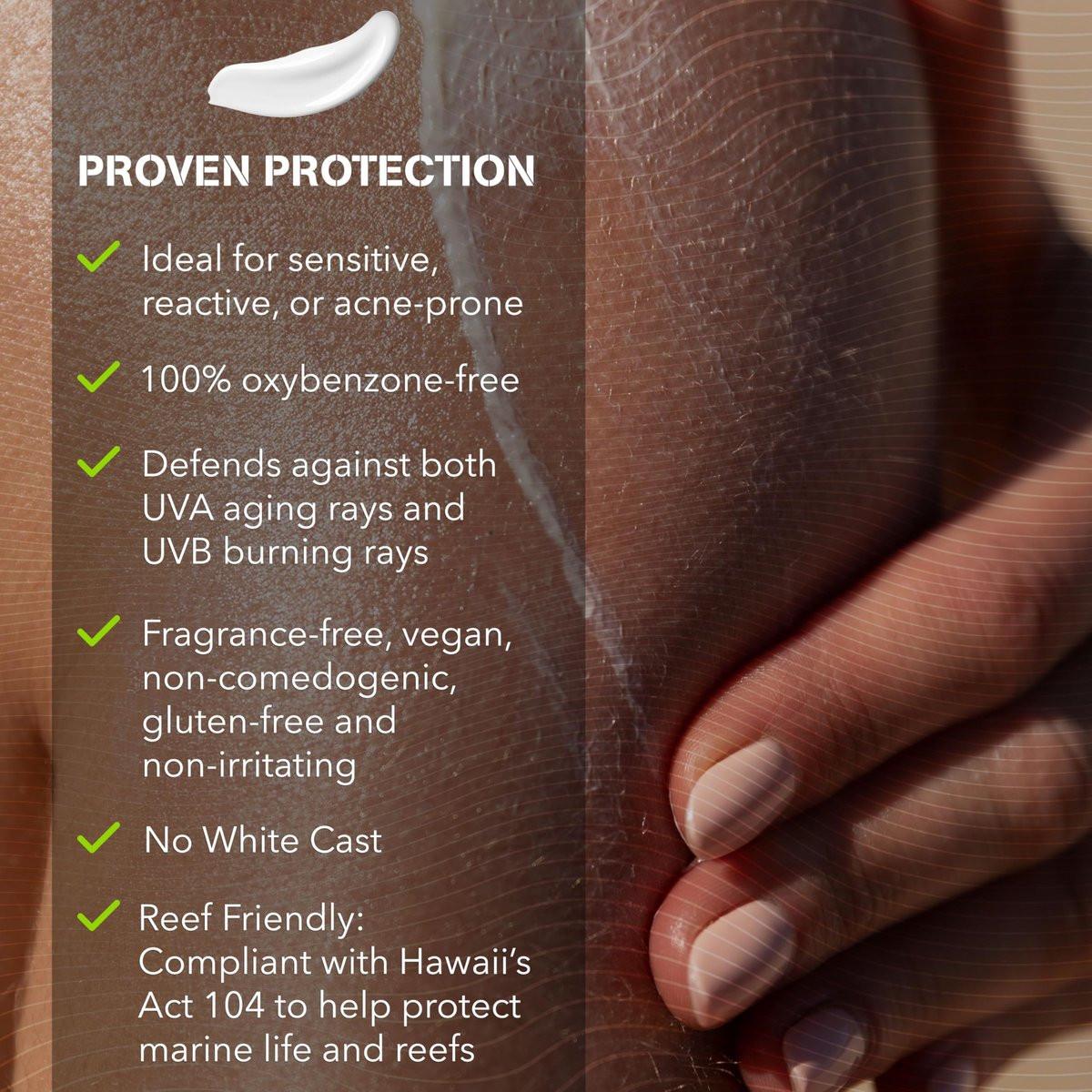 WATERMAN'S Mineral SPF 55 Sonnencreme mit Zinkoxid, Aqua-Armor, Breitband-Sonnenschutz für Gesicht und Körper, Riff-sicher, wasserbeständig, mineralischer Sonnenschutz