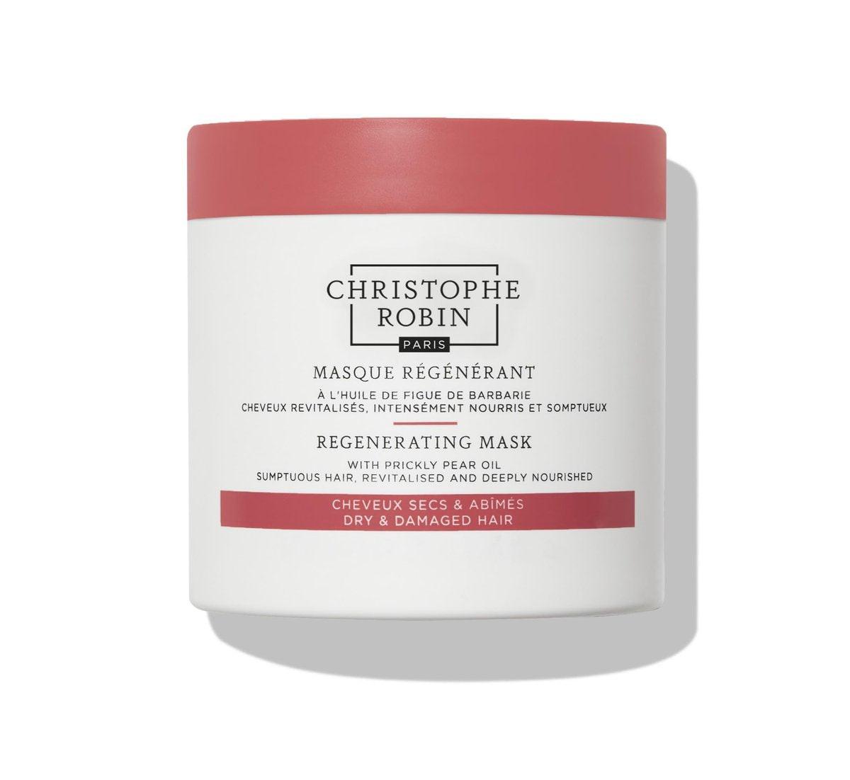 Christophe Robin Regenerierende Maske mit Feigenkaktus-Kernöl für trockenes, geschädigtes und chemisch behandeltes Haar – 250 ml