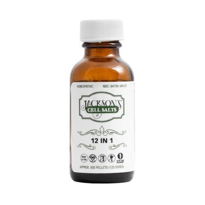 Jackson’s 12-in-1 Cell Salt Combo (500 Pellets / 125 Dosen) – Vegan, Laktosefrei – Hergestellt in den USA