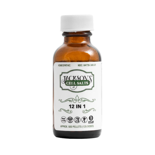 Jackson’s 12-in-1 Cell Salt Combo (500 Pellets / 125 Dosen) – Vegan, Laktosefrei – Hergestellt in den USA