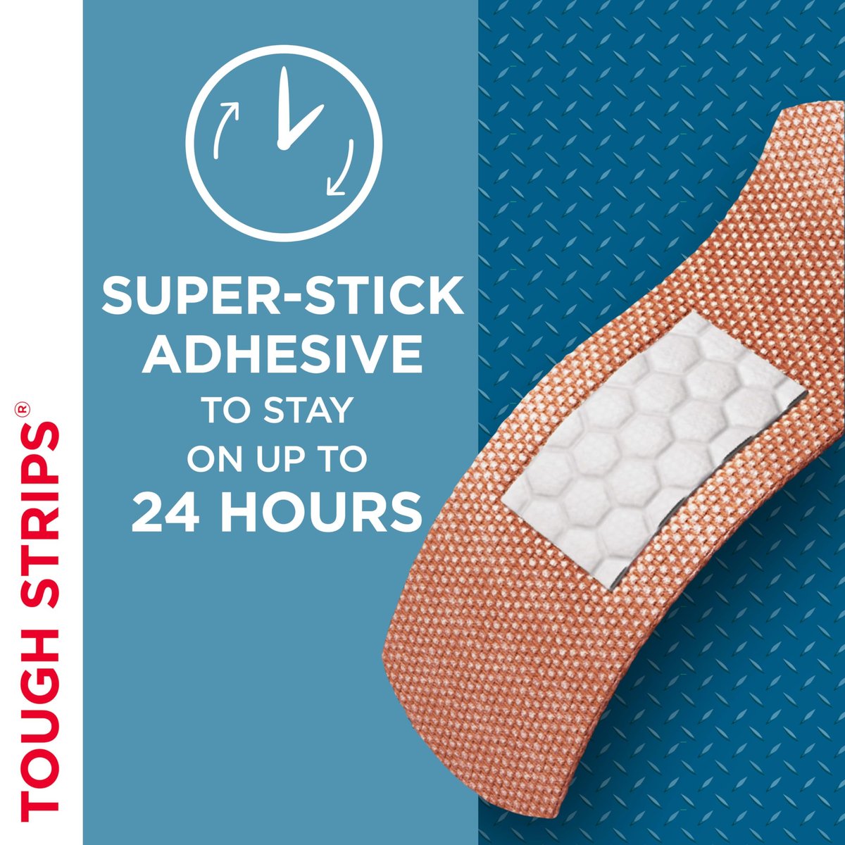 BAND-AID Brand Tough Strips Wundpflaster – Strapazierfähiger Schutz für kleine Schnitte und Schürfwunden, Einheitsgröße, 2er-Pack