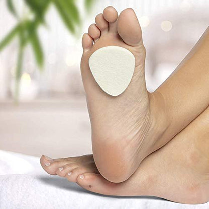 Metatarsal-Filz-Fußpolster (1/4 Zoll dick - 18 Stück) – Ballenpolster für Frauen und Männer bei Plantarfasziitis und Neurom