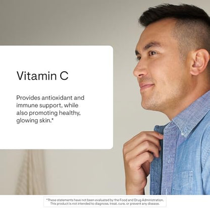 THORNE Vitamin C 1.000 mg – 60 Kapseln – Immunsystem & Kollagenbildung – Antioxidans – glutenfrei, laktosefrei, sojafrei – drittanbieterzertifiziert