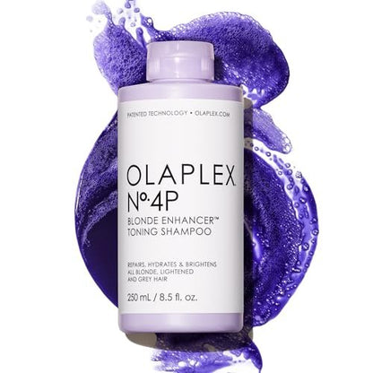 Olaplex Nº.4P Blonde Enhancer Purple Toning Shampoo – Neutralisiert Gelbstich & stärkt das Haar, 250 ml
