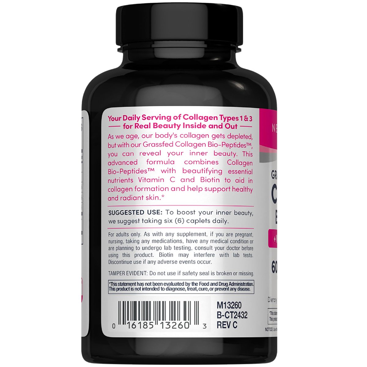NeoCell Kollagen-Peptide-Tabletten | 180 Tabletten | mit Vitamin C und Biotin | Weidehaltung Rind | Für Haar, Haut & Nägel | Für Frauen und Männer
