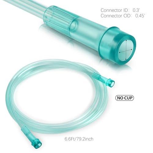 ANSNF 2er-Pack Sauerstoffmaske für Erwachsene mit 2 m Schlauch & verstellbarem elastischem Band - Größe L - Ohne Becher