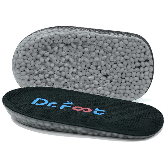 Dr. Foot's Höheneinlagen, Fersenpolster, Fersenerhöhung für Beinlängendifferenzen (3,5 cm Höhe, Schwarz)