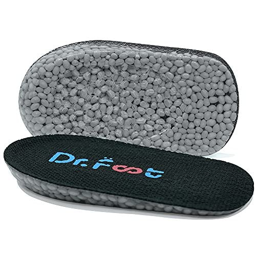 Dr. Foot's Höheneinlagen, Fersenpolster, Fersenerhöhung für Beinlängendifferenzen (3,5 cm Höhe, Schwarz)