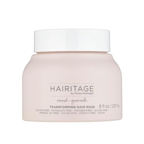 Hairitage Hydrating Argan Oil Tiefenpflegende Haarmaske für trockenes, geschädigtes, lockiges, coloriertes und frizziges Haar – Feuchtigkeitsspendende Haarkur mit Sheabutter, Aloe & Sojaprotein – Für Geschmeidigkeit & Glanz
