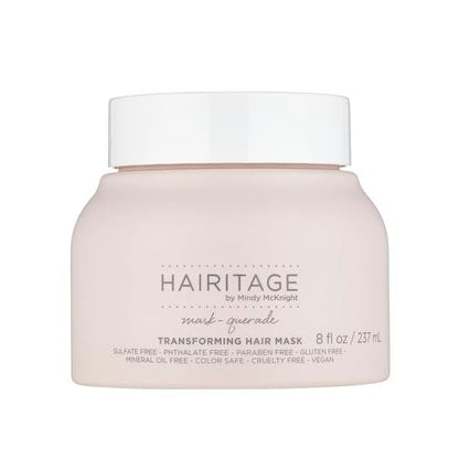 Hairitage Hydrating Argan Oil Tiefenpflegende Haarmaske für trockenes, geschädigtes, lockiges, coloriertes und frizziges Haar – Feuchtigkeitsspendende Haarkur mit Sheabutter, Aloe & Sojaprotein – Für Geschmeidigkeit & Glanz