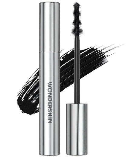 Wonderskin Mascara – Schwarze Mascara für Volumen, Länge und Schwung – verlängernde, volumenverstärkende & wischfeste Wimperntusche