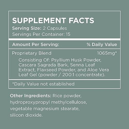Pure for Men Detox Supplement, Reset | Fördert die Verdauungs- und Darmgesundheit, hilft bei der Entfernung von Giftstoffen und unterstützt das Immunsystem, Darmreinigung | 30 Kapseln