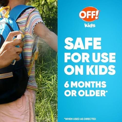 OFF! Kids Mücken- und Zeckenspray, botanisch inspiriert, sicher für Kinder, 118 ml