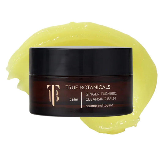 True Botanicals Ginger Turmeric Reinigungsbalsam – Natürlicher, feuchtigkeitsspendender Gesichtsreiniger & Make-up-Entferner für trockene & empfindliche Haut – Nährendes Öl-Reinigungsmittel mit Ceramiden & Antioxidantien – Vegan – 100 ml