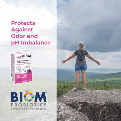 VagiBiom Lactobacillus Zäpfchen: Mikrobiom-Flora-Gleichgewicht und Geruchskontrolle; Nährt und pflegt gesunde Flora; Parabenfrei, konservierungsmittelfrei