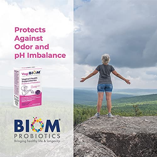VagiBiom Lactobacillus Zäpfchen: Mikrobiom-Flora-Gleichgewicht und Geruchskontrolle; Nährt und pflegt gesunde Flora; Parabenfrei, konservierungsmittelfrei