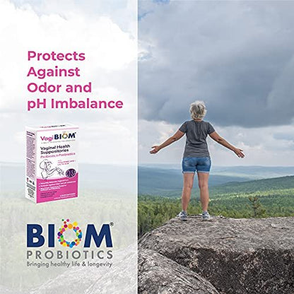 VagiBiom Lactobacillus Zäpfchen: Mikrobiom-Flora-Gleichgewicht und Geruchskontrolle; Nährt und pflegt gesunde Flora; Parabenfrei, konservierungsmittelfrei