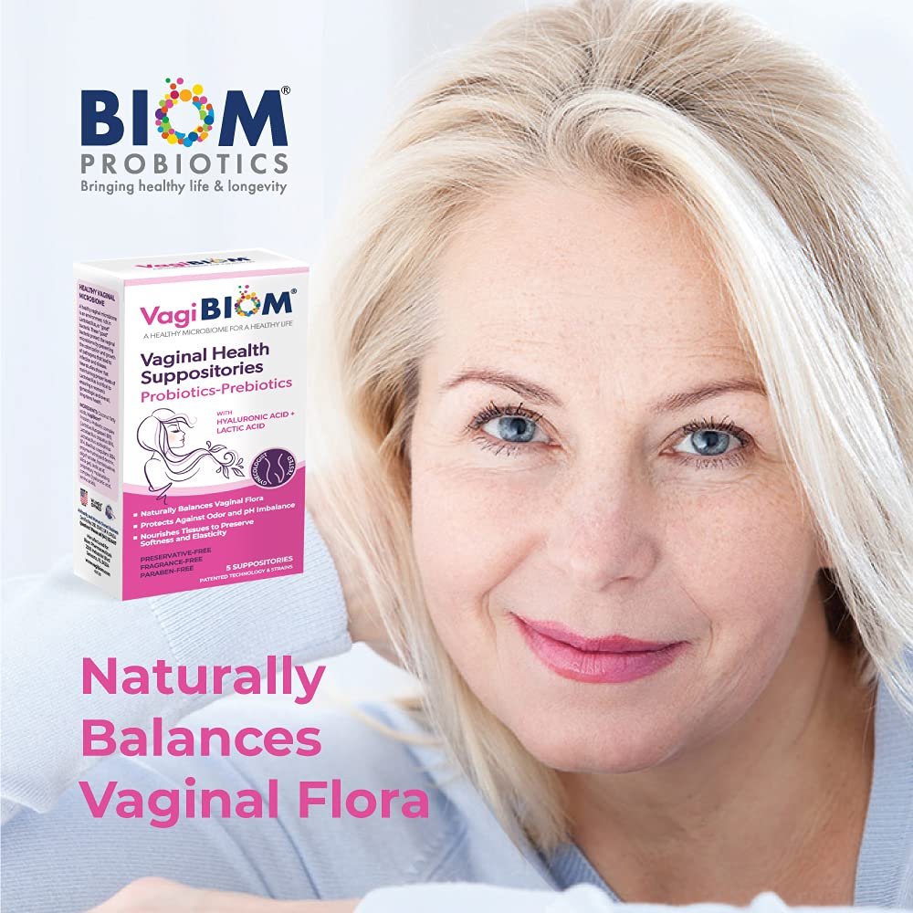 VagiBiom Lactobacillus Zäpfchen: Mikrobiom-Flora-Gleichgewicht und Geruchskontrolle; Nährt und pflegt gesunde Flora; Parabenfrei, konservierungsmittelfrei