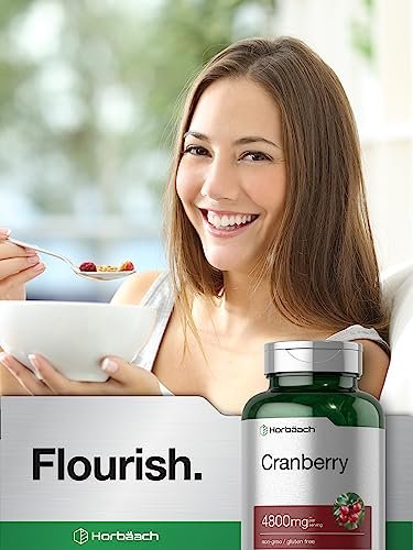 Horbäach Cranberry Kapseln | 300 Softgels | Nicht-GVO, Glutenfrei | Aus Konzentrat Extrakt
