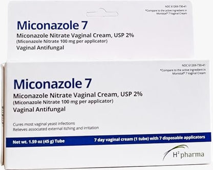 h2 pharma Miconazol 7 - Miconazol-Nitrat Creme, USP 2%, 45 g Tube