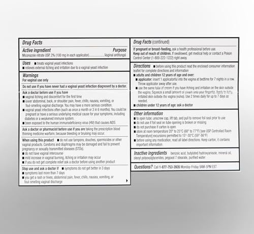 h2 pharma Miconazol 7 - Miconazol-Nitrat Creme, USP 2%, 45 g Tube