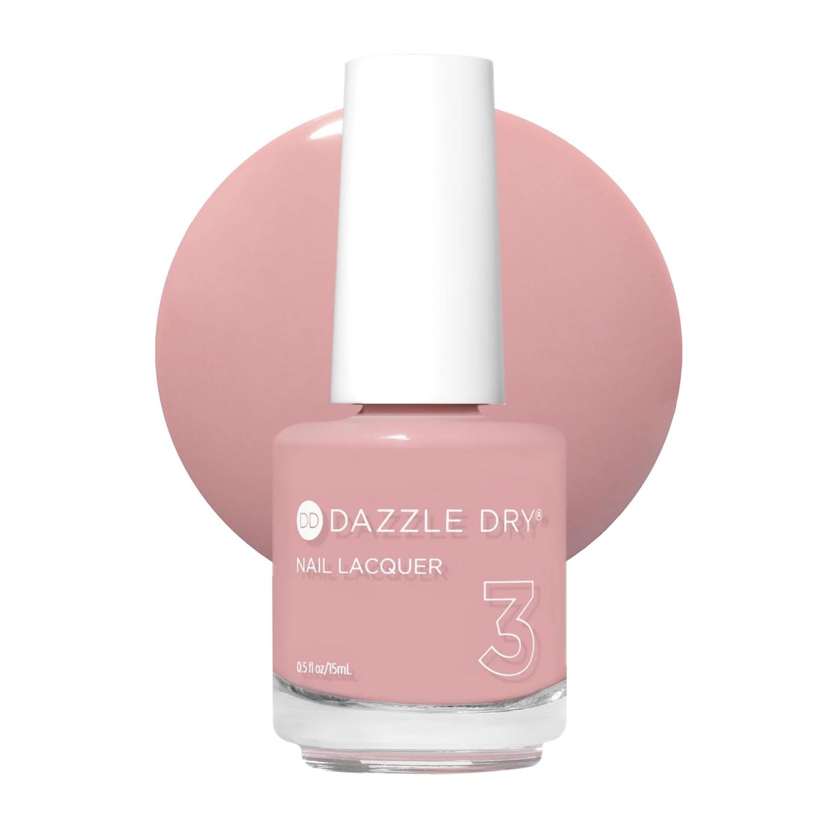 Dazzle Dry Nagellack (Schritt 3) - Less is Mauve - Ein deckender, zarter, errötender Mauve-Ton (15 ml)