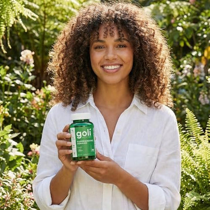 Goli Supergreens Gummies mit Probiotika – Artischockenextrakt, Spirulina, Grünkohl, Vitamine A, B6, B12 – Vegan, glutenfrei, ohne Gentechnik