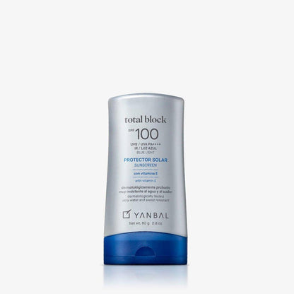 TOTAL BLOCK Sonnencreme SPF100 Blaulicht RSF 99% Hoher Schutz von Yanbal
