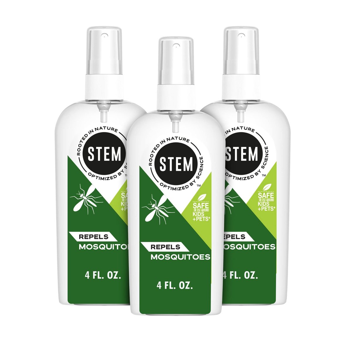 STEM Mückenschutz-Spray mit botanischen Extrakten, 3er-Pack à 118 ml