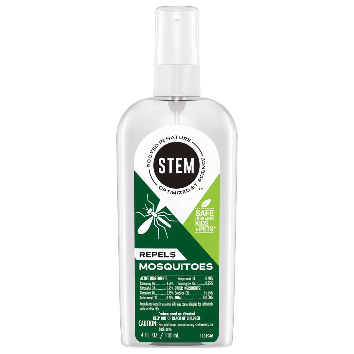 STEM Mückenschutz-Spray mit botanischen Extrakten, 3er-Pack à 118 ml