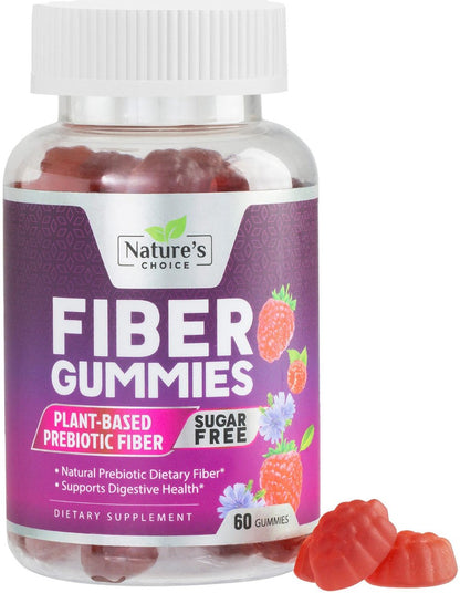 Ballaststoff-Gummis für Erwachsene – Zuckerfreie lösliche Ballaststoffe mit 4 g pro Portion – Präbiotische Unterstützung für Verdauung und Regelmäßigkeit – 60 Gummis