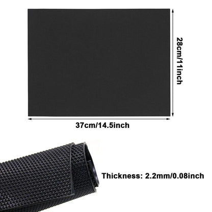 DUTWROY Sohlenplatte 2,2mm Fersenreparaturpad Gummi Sohlenpolster Schwarz Schuhsohlen Reparaturmaterial für Damen und Herren Schuhe