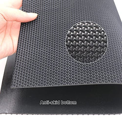 DUTWROY Sohlenplatte 2,2mm Fersenreparaturpad Gummi Sohlenpolster Schwarz Schuhsohlen Reparaturmaterial für Damen und Herren Schuhe